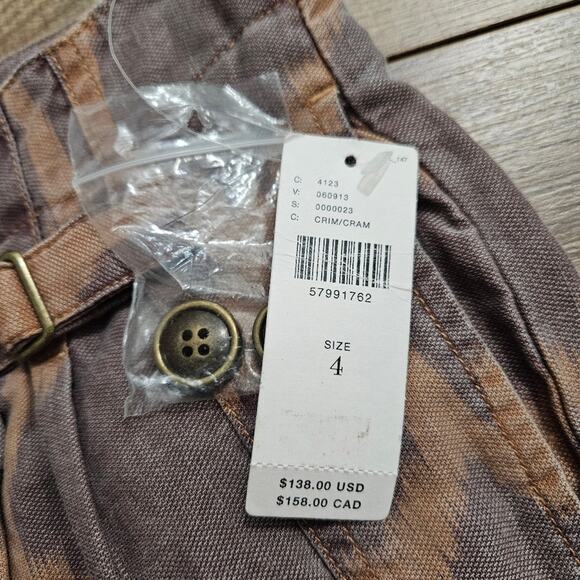 New By Anthropologie Leopard Print Jogger Pants Size 4 High Rise Zip Cuffs Baggy - Picture 7 of 14